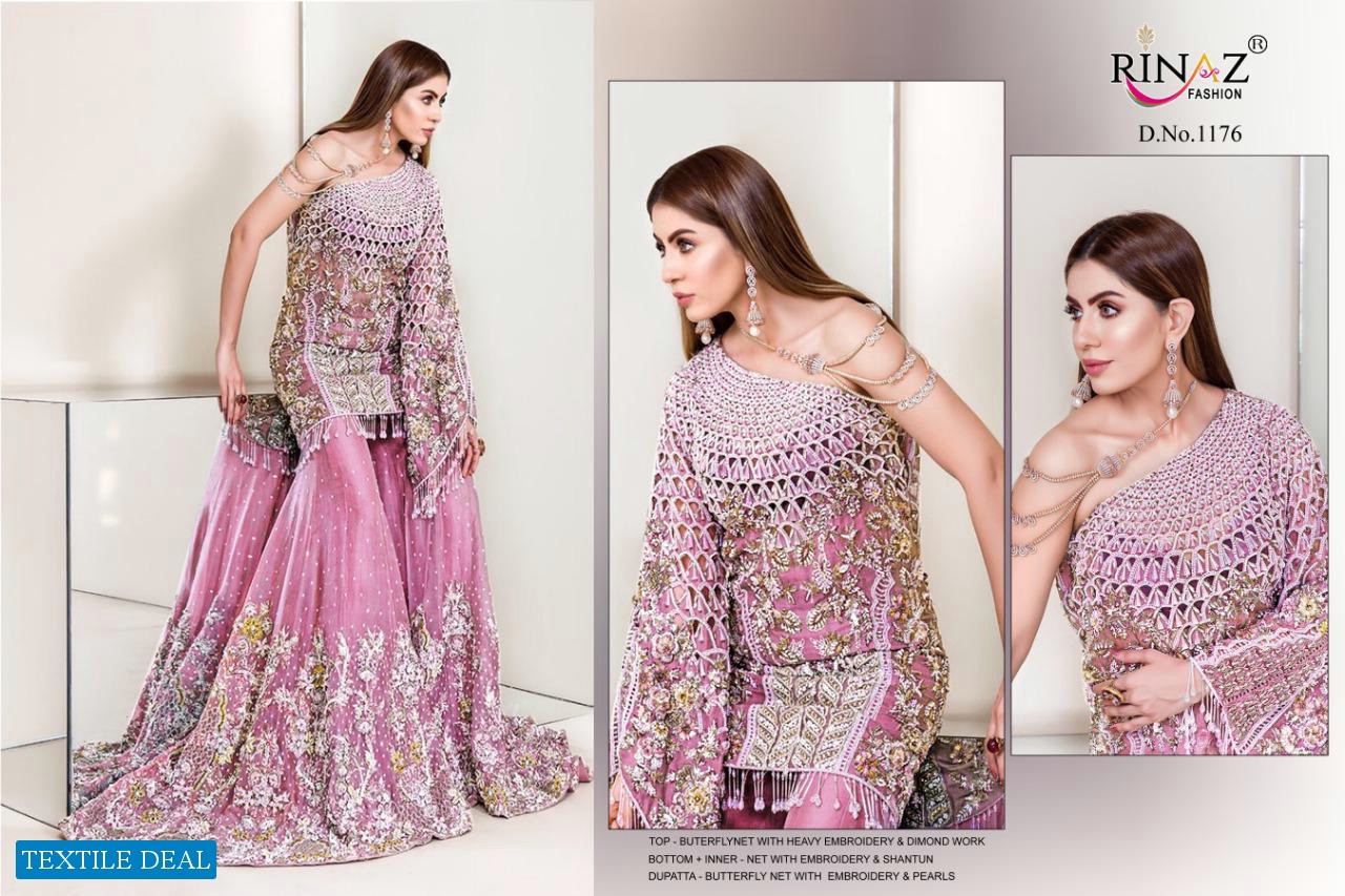 Rinaz D no 1160 And 1161 and 1172 And 1176 Wholesale Pakistani Dress
