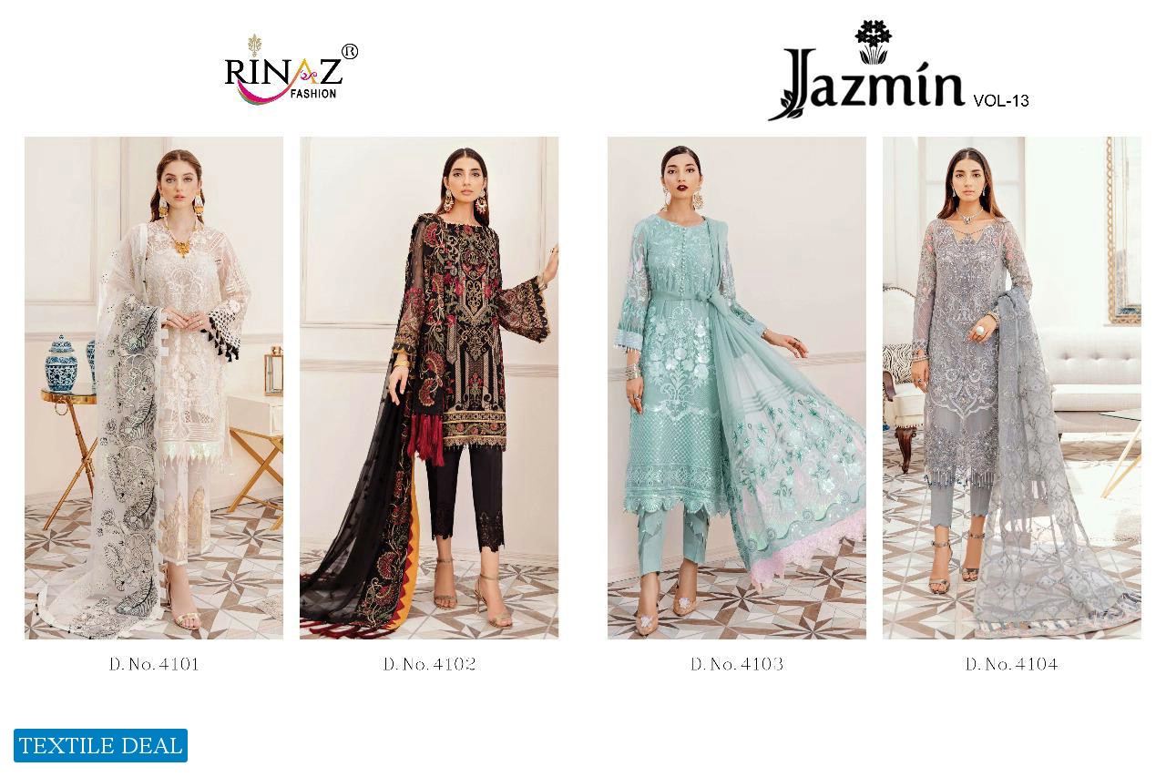 Rinaz Jazmin Vol-13 Wholeslae Shopping Pakistani Concept Dress