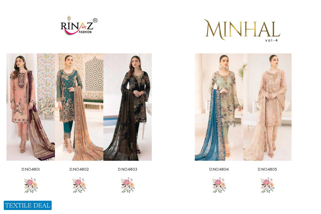 Rinaz Minhal Vol-4 Wholesale Pakistani Concept Dresses