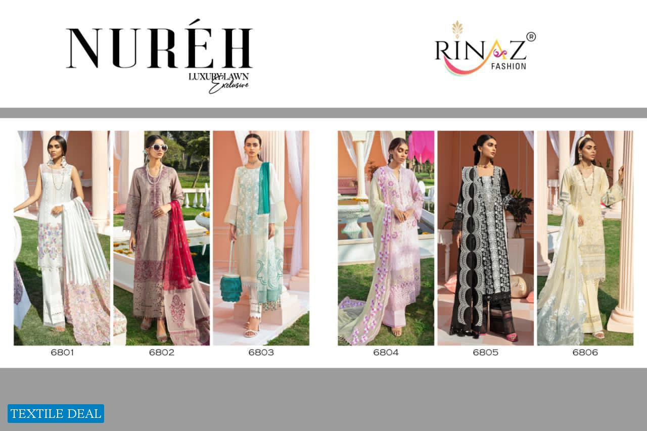 Rinaz Nureh Luxury Lawn Pakistani Concept Dress