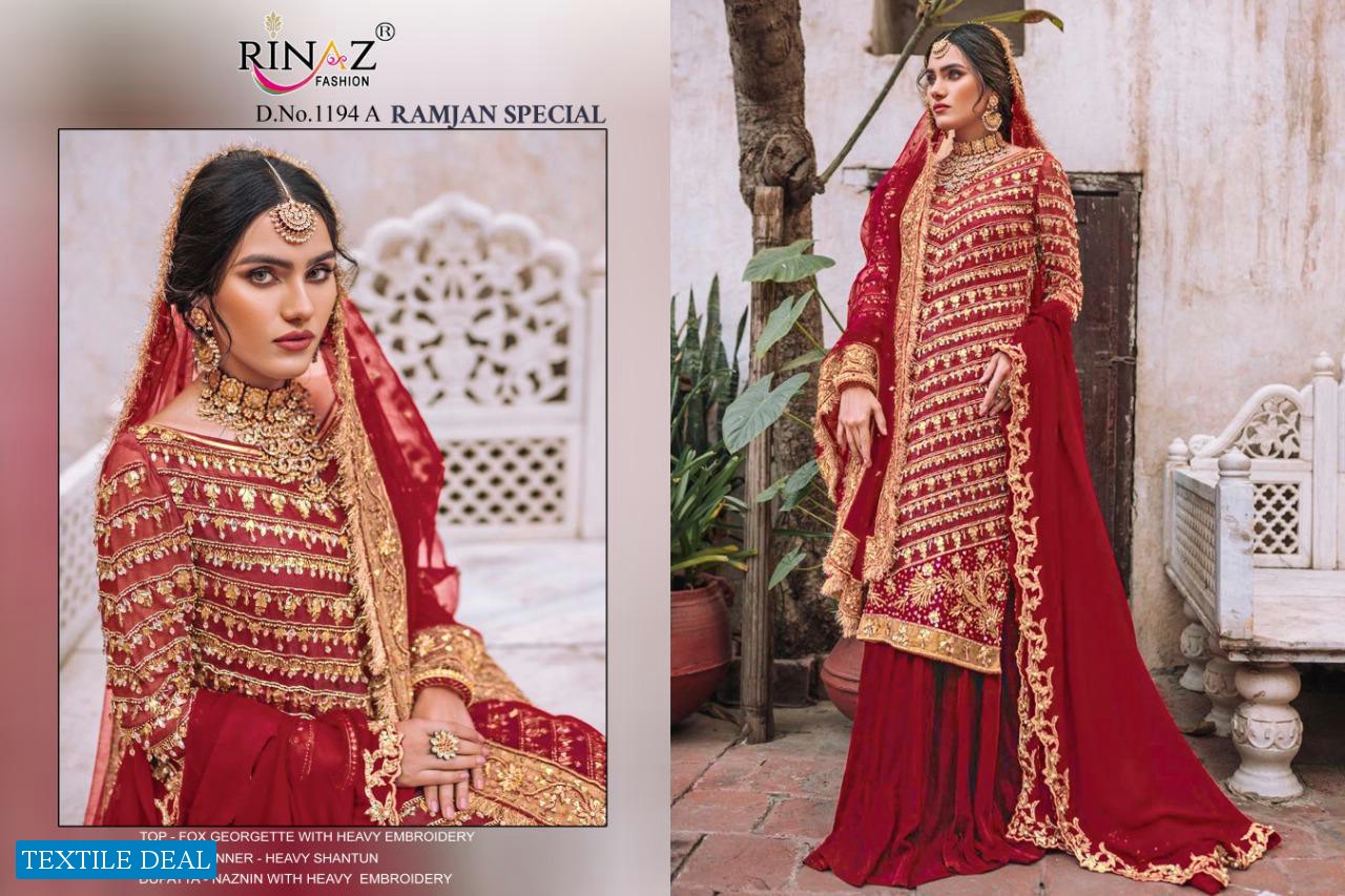 Rinaz Ramjan Special Wholesale Pakistani Dress