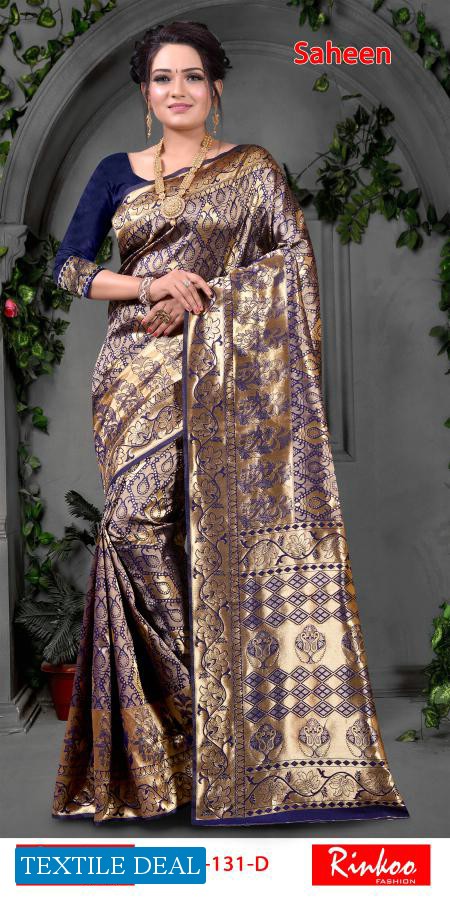 Rinkoo Saheen Wholesale Rapier Silk Ethnic Saree