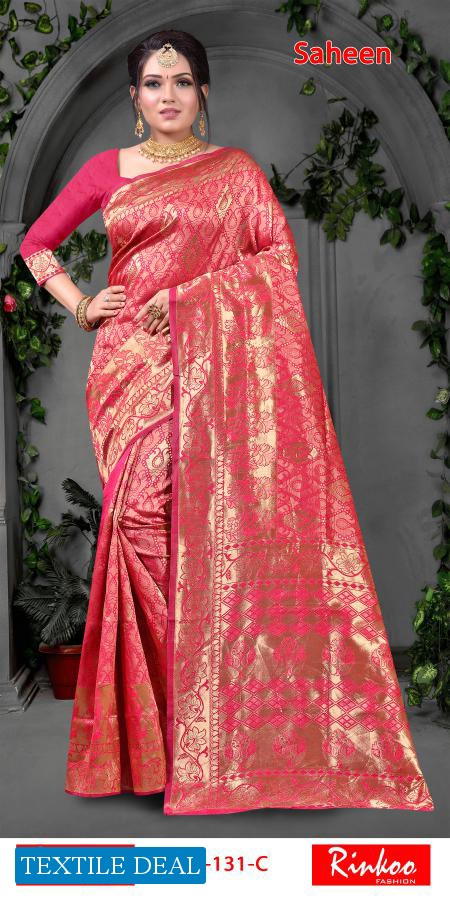 Rinkoo Saheen Wholesale Rapier Silk Ethnic Saree