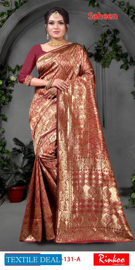 Rinkoo Saheen Wholesale Rapier Silk Ethnic Saree