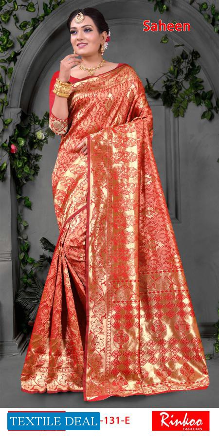 Rinkoo Saheen Wholesale Rapier Silk Ethnic Saree