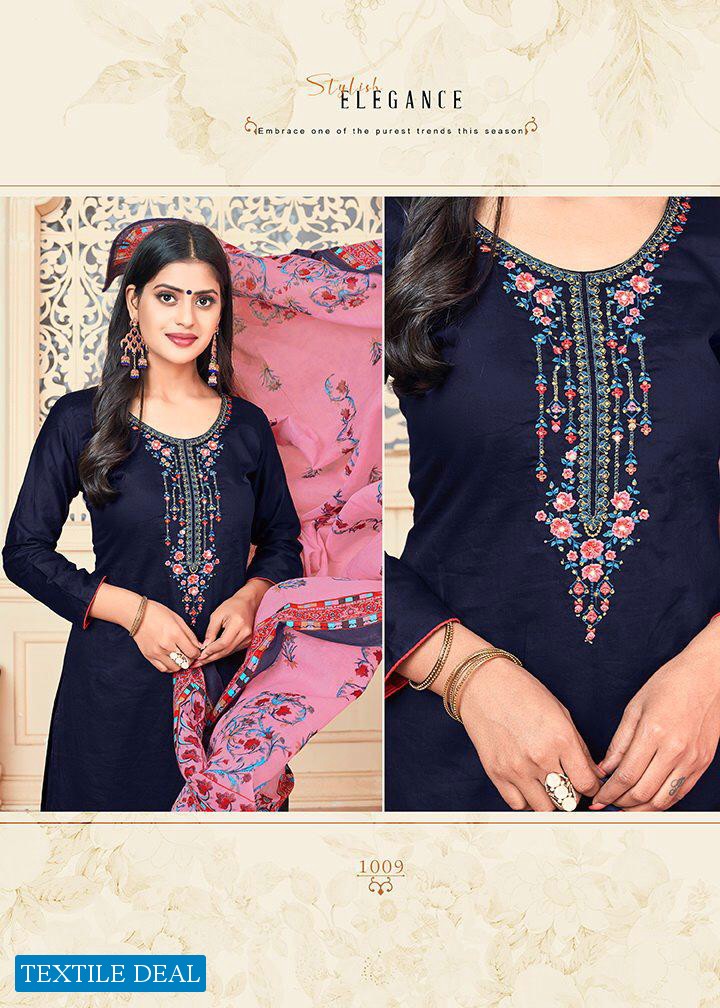 Rishiraj Mehar Vol-3 Wholesale Pure Jamsilk Fabrics Salwar Kameez