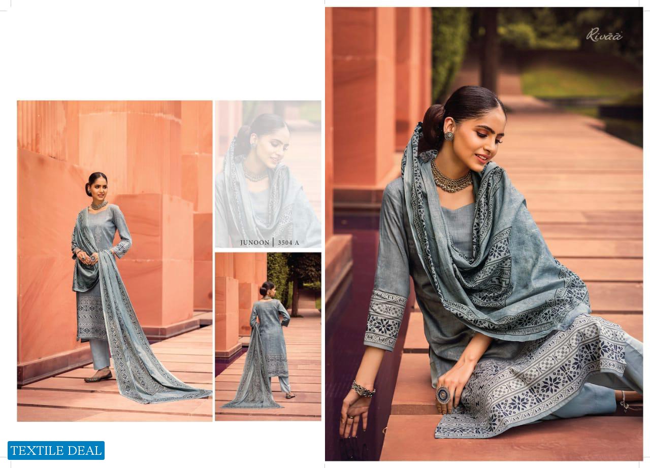 Rivaa Junoon Wholesale Lawn Cotton Suits