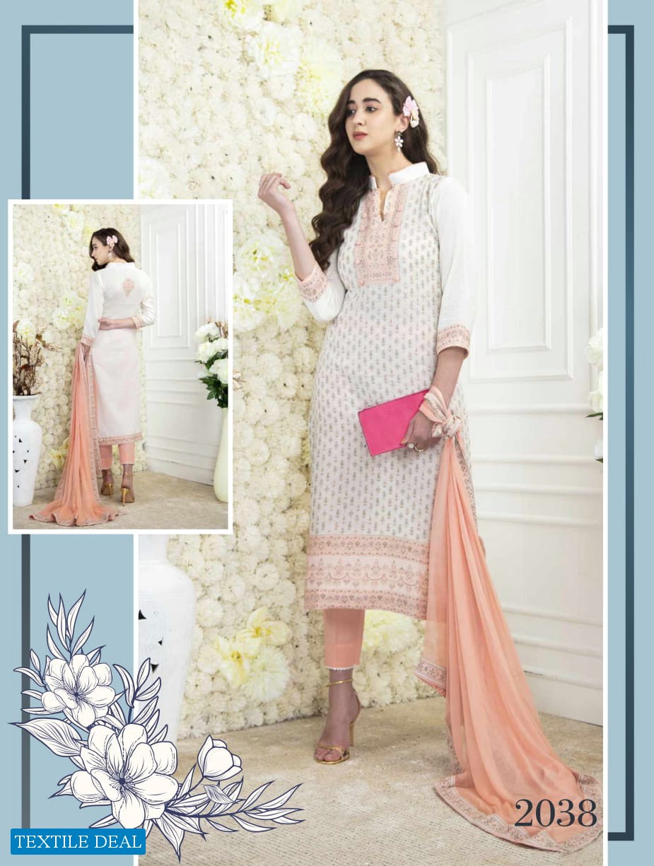 Rivaa Koyal Wholesale Pure Cotton jacquard Indian Branded Suits