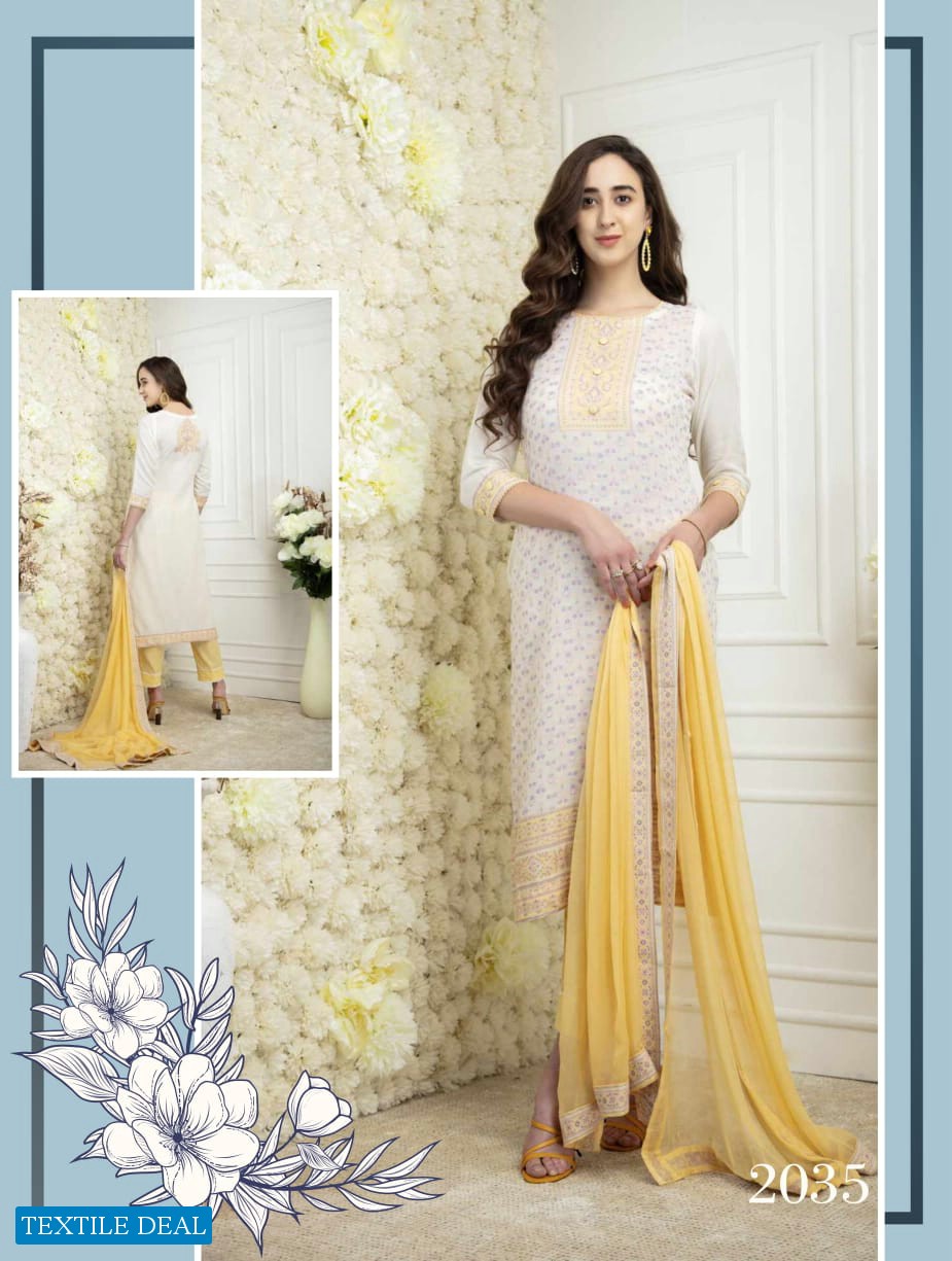 Rivaa Koyal Wholesale Pure Cotton jacquard Indian Branded Suits