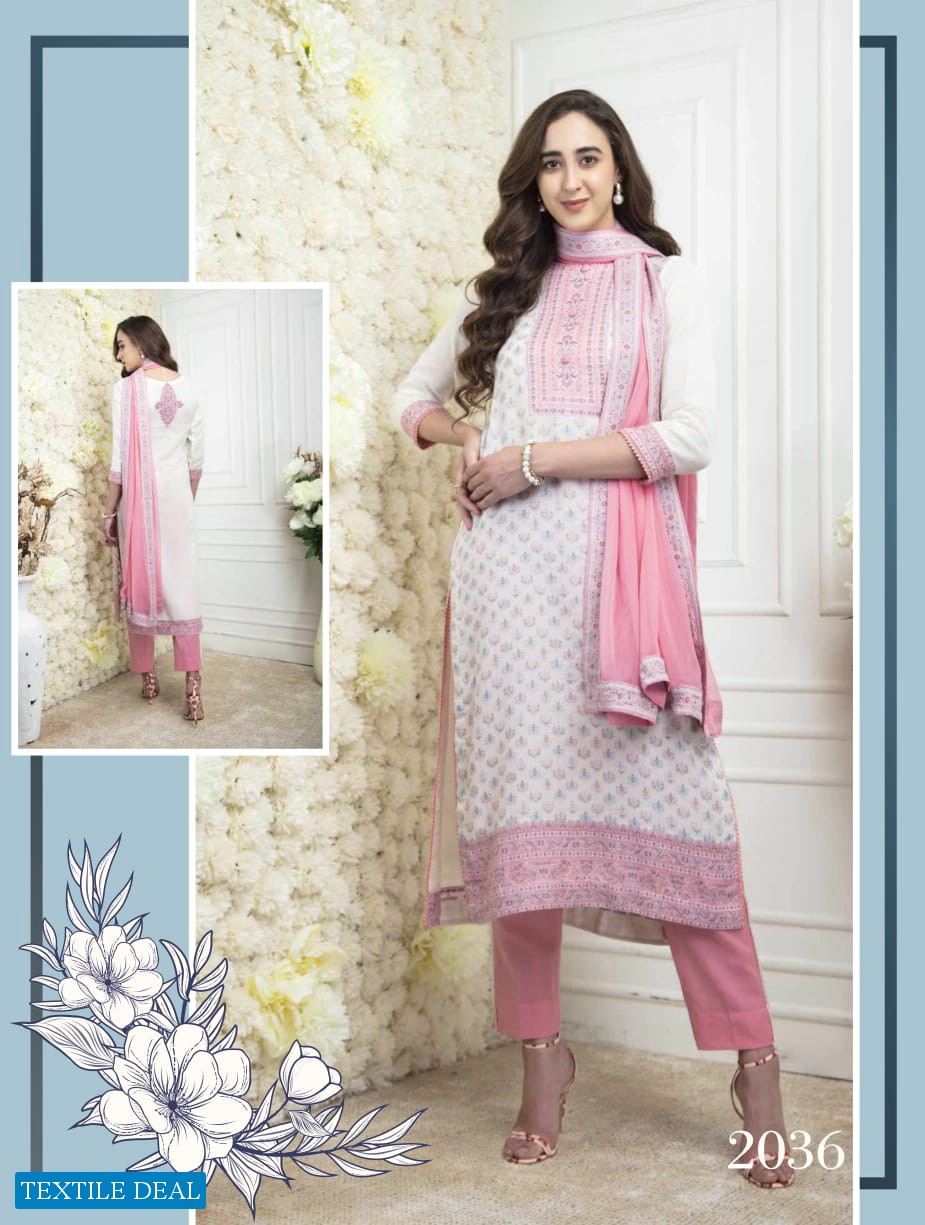 Rivaa Koyal Wholesale Pure Cotton jacquard Indian Branded Suits
