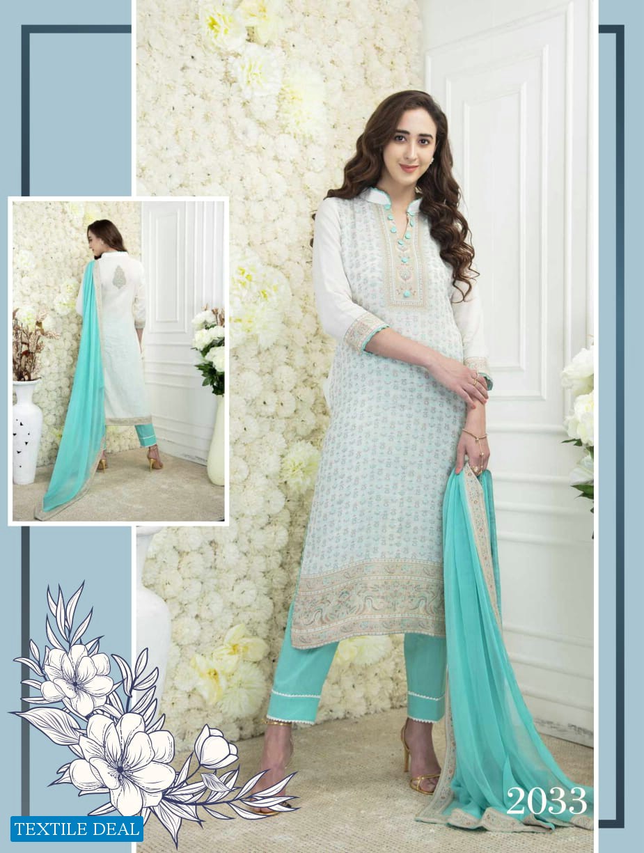 Rivaa Koyal Wholesale Pure Cotton jacquard Indian Branded Suits
