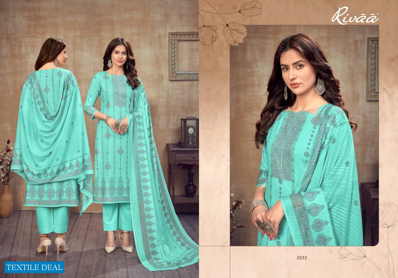 Rivaa Shumaila Vol-2 Wholesale Cotton Digital Dress