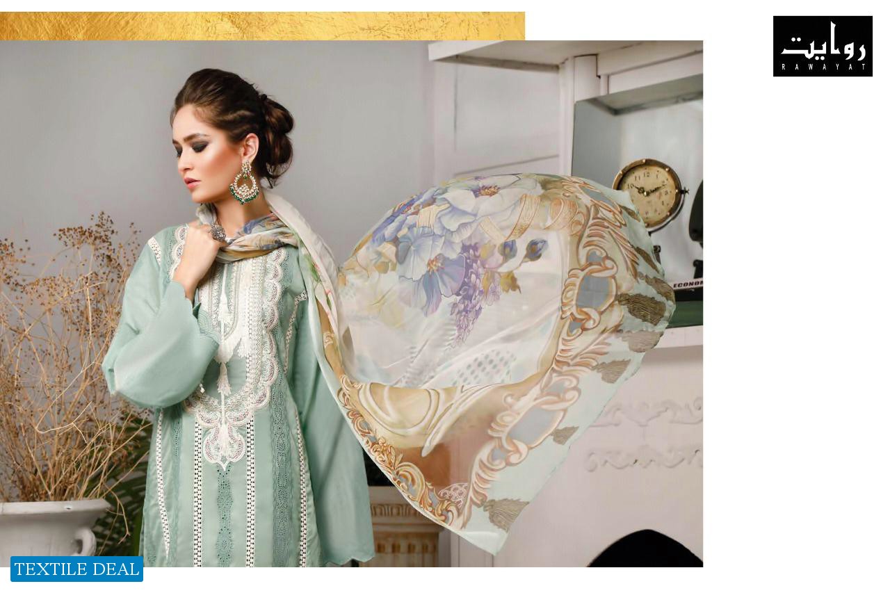 Riwayat Firdous heavy Embroidery Lawn Collection 2020 Pakistani Concept Catalog