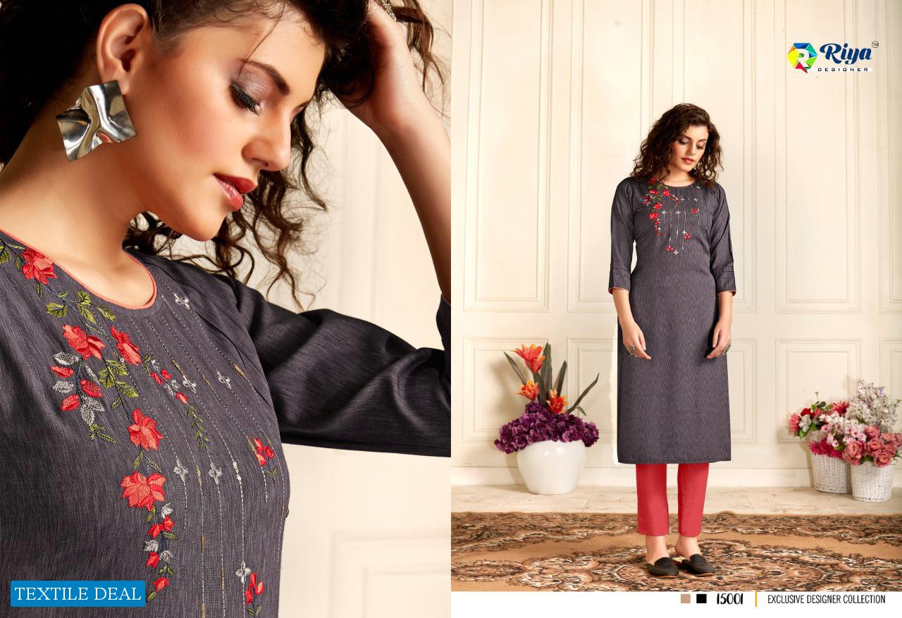 Riya Star Girl Wholesale Long Work Kurtis