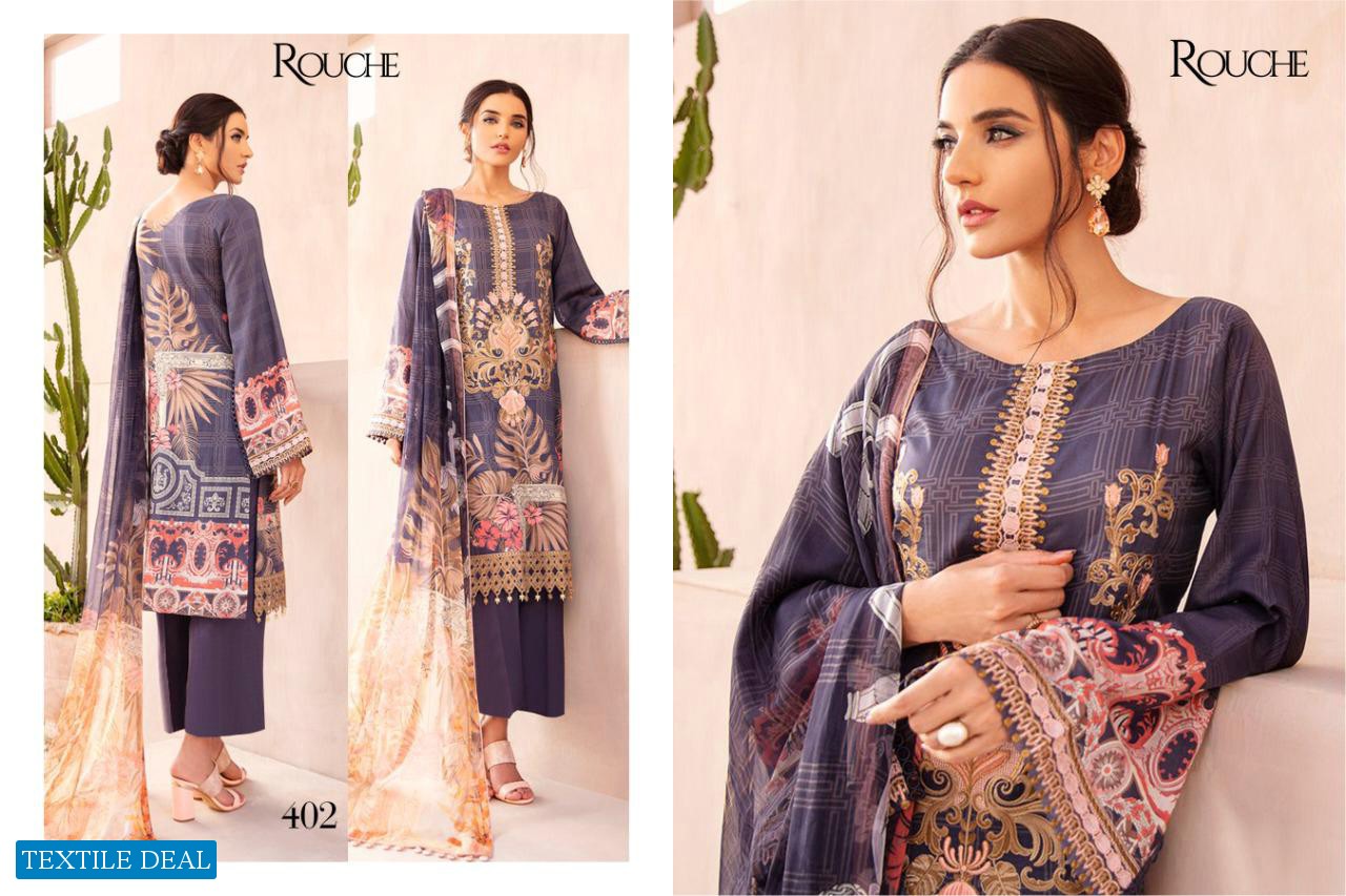 Rouche Chevron Wholesale Pakistani Concept Salwar Kameez