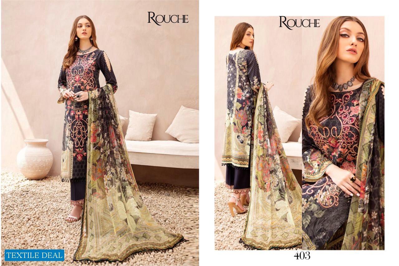 Rouche Chevron Wholesale Pakistani Concept Salwar Kameez
