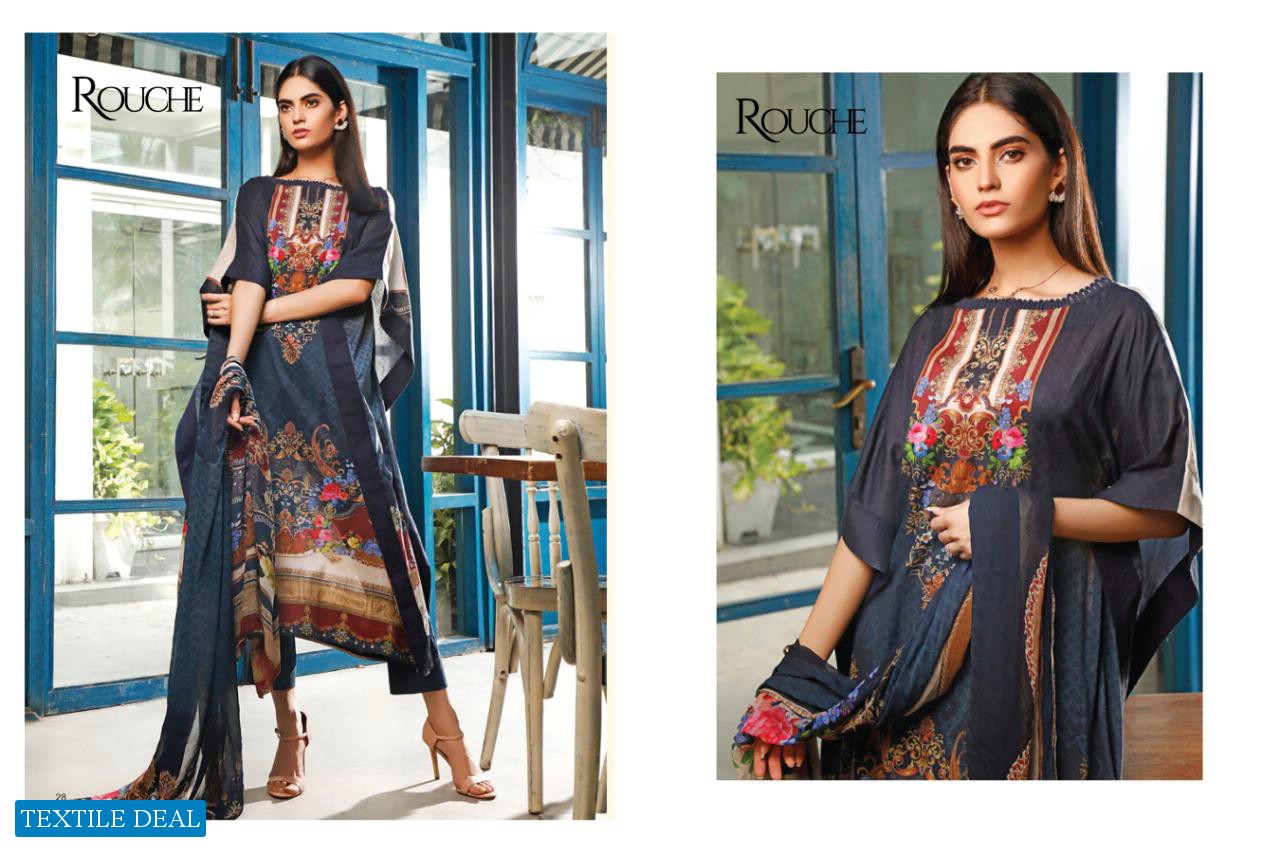 Rouche Malhar Wholesale Pure Jaam Cotton Pakistani Dress