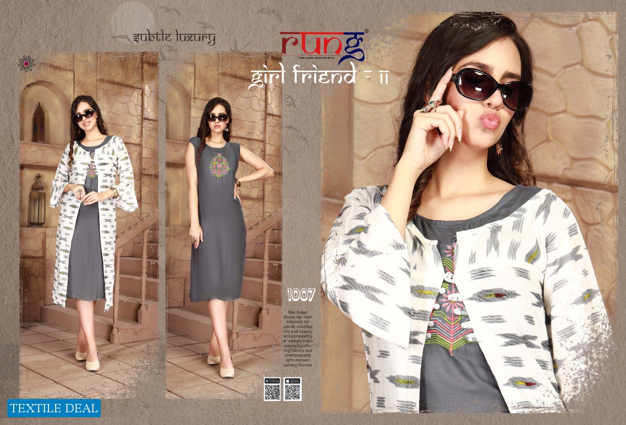 Rung Girl Friend vol-11 Wholesale 2pc kurtis Catalog