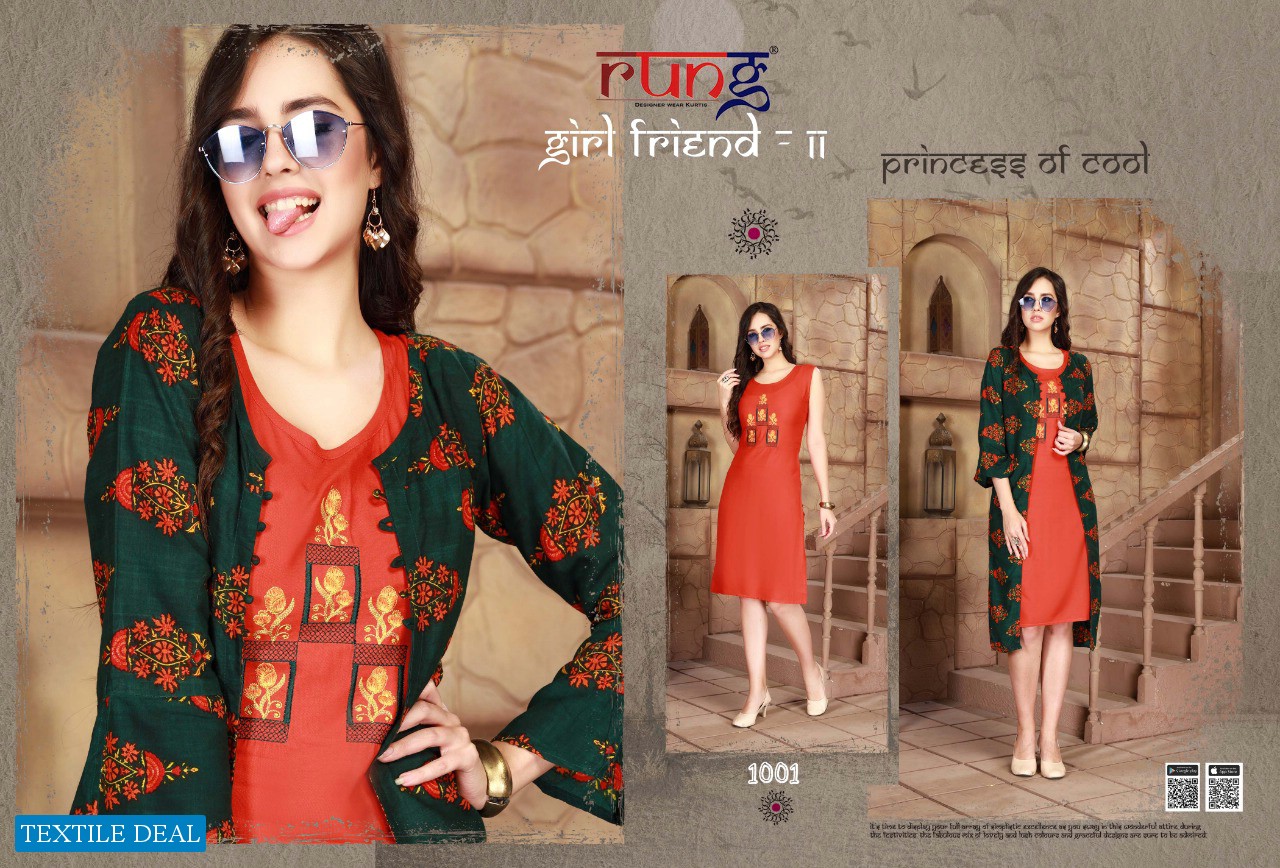 Rung Girl Friend vol-11 Wholesale 2pc kurtis Catalog