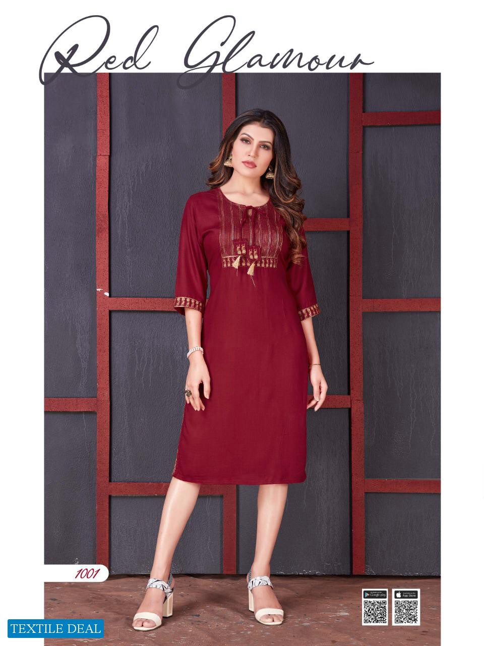 Rung Kaya Wholesale Heavy Slub With Work Kurtis