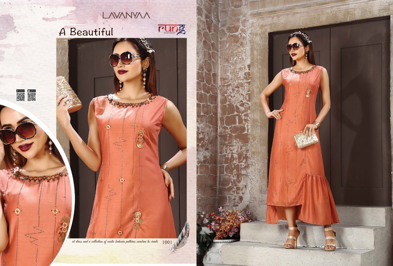 Rung Lavaniya Wholesale Designer Kurtis