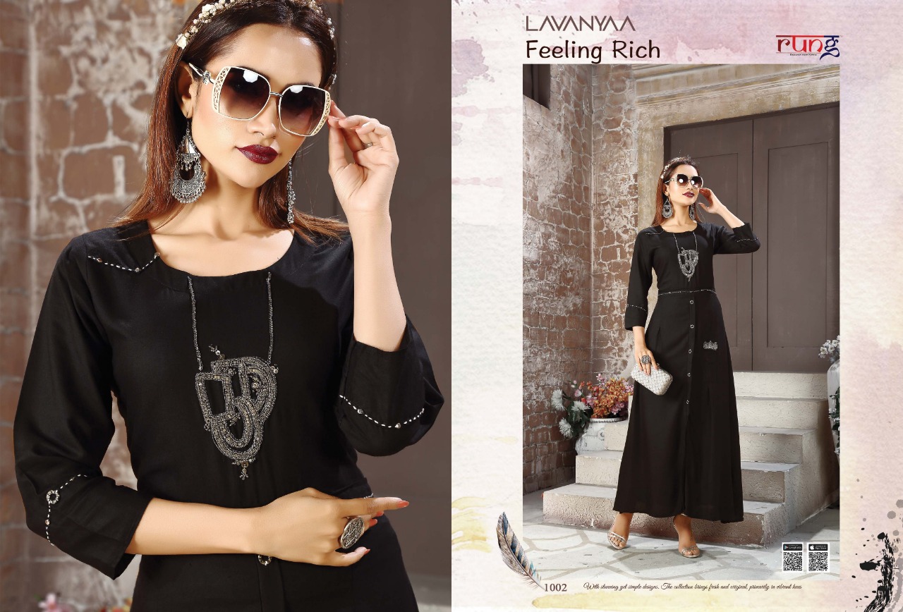 Rung Lavaniya Wholesale Designer Kurtis