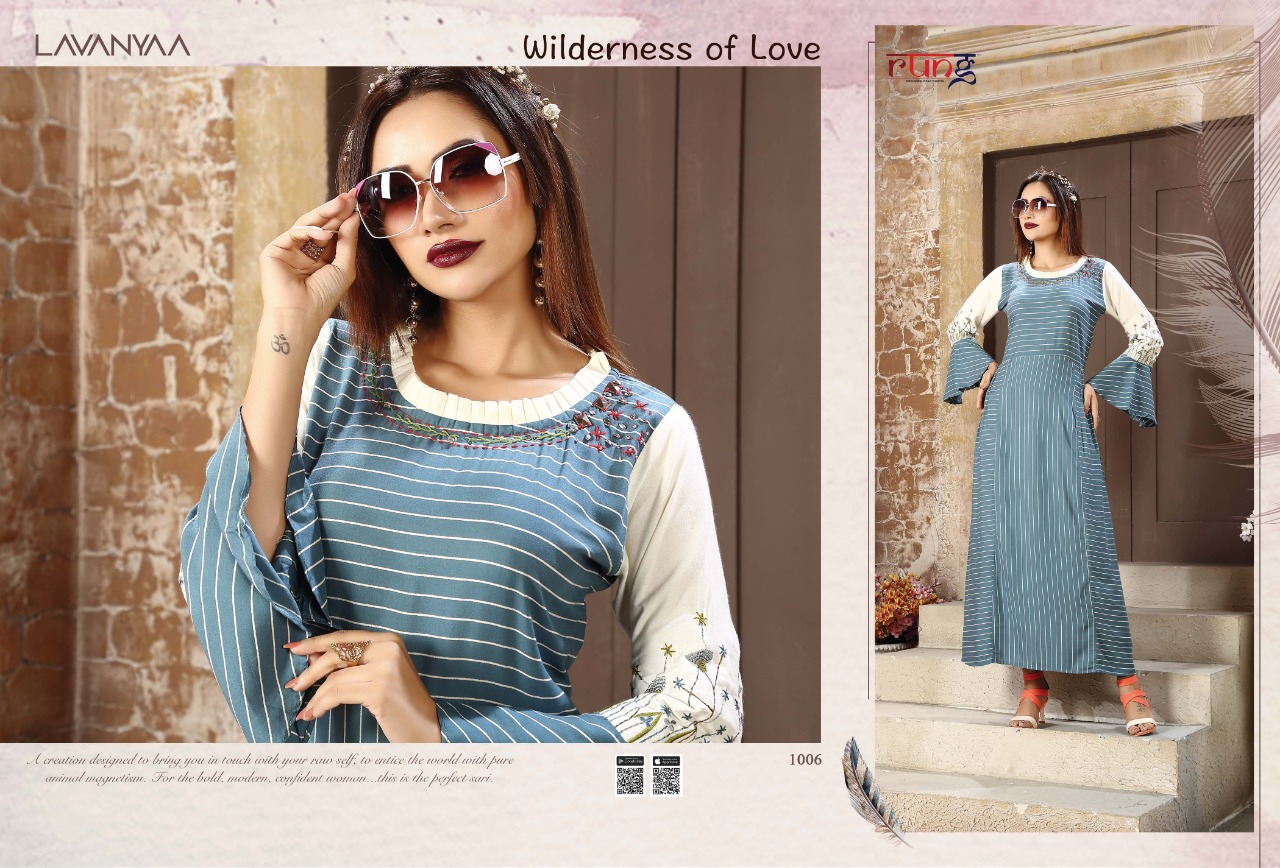 Rung Lavaniya Wholesale Designer Kurtis