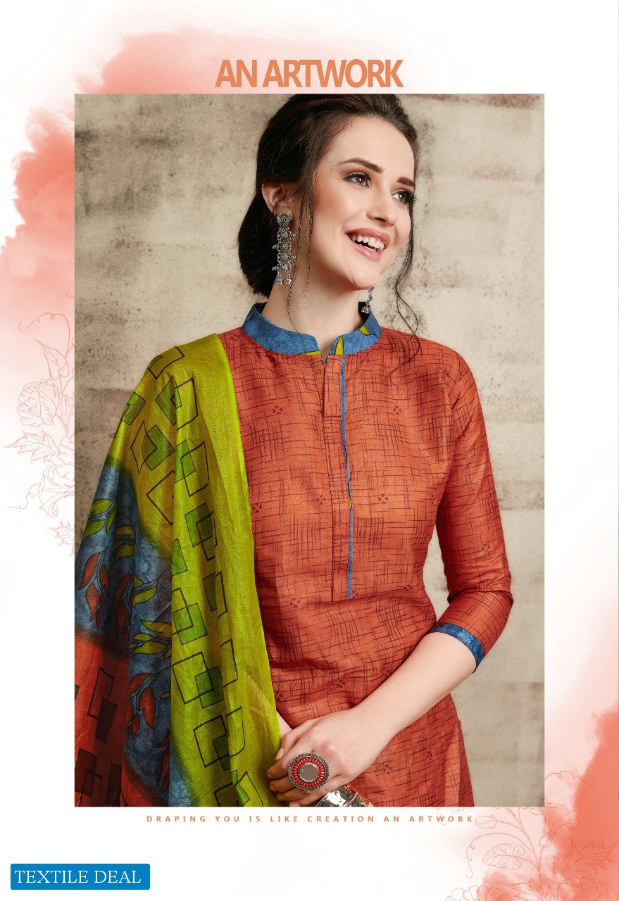 Rutu Bala wholesale Cotton Printed Patiyala Dress Material