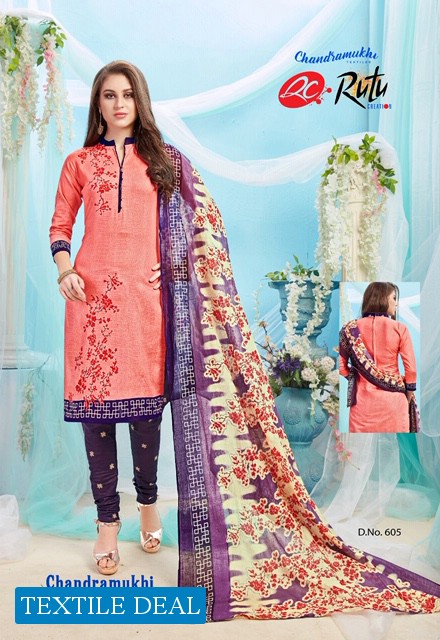 Rutu Chandramukhi Vol-6 Wholesale printed Dress Material