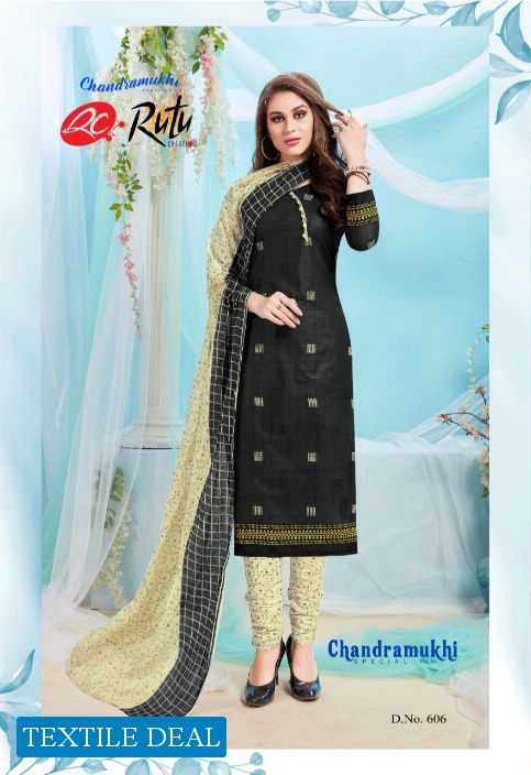 Rutu Chandramukhi Vol-6 Wholesale printed Dress Material