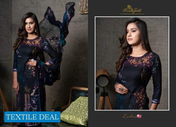 Rvee Gold Zubaa Wholesale Winter Pashmina Salwar Kameez