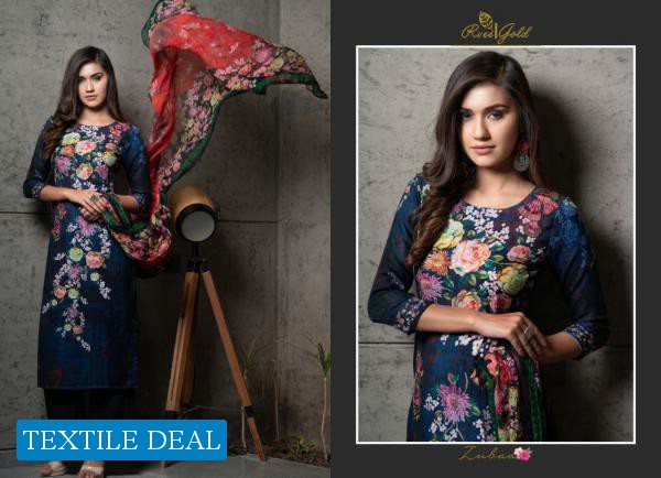 Rvee Gold Zubaa Wholesale Winter Pashmina Salwar Kameez