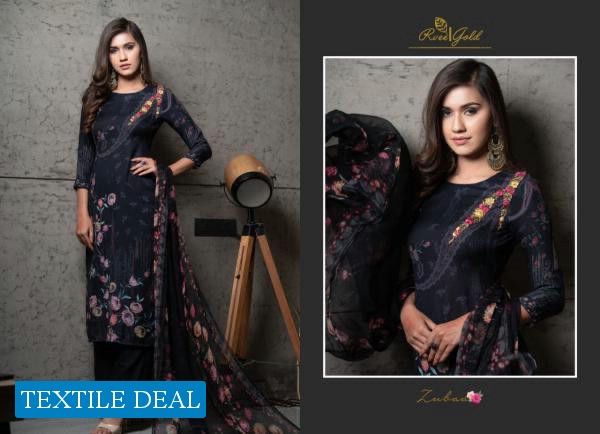 Rvee Gold Zubaa Wholesale Winter Pashmina Salwar Kameez