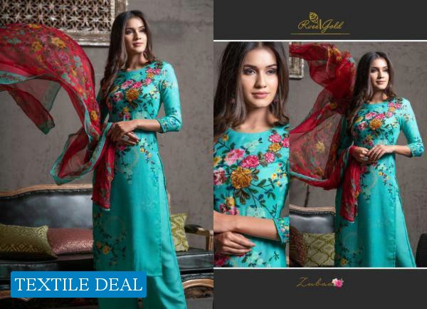 Rvee Gold Zubaa Wholesale Winter Pashmina Salwar Kameez