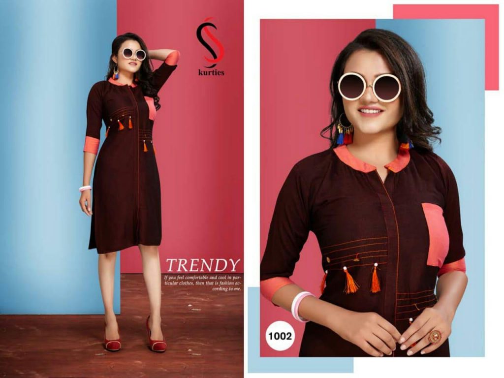 S S KURTIES PRESENTING DAISY RAYON EXCLUSIVE CASUAL WEAR KURTI WHOLESALER