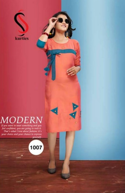 S S KURTIES PRESENTING DAISY RAYON EXCLUSIVE CASUAL WEAR KURTI WHOLESALER