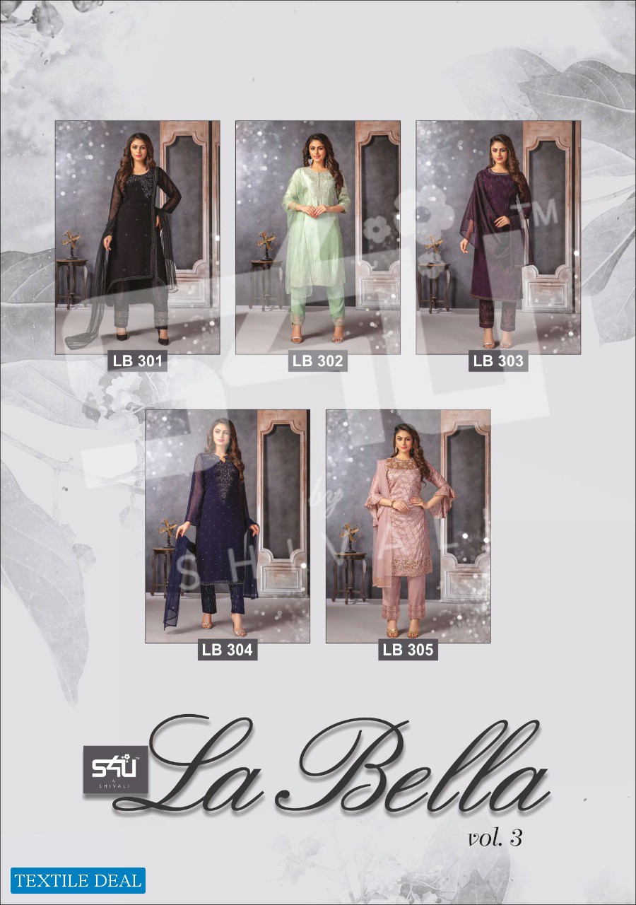 S4U La Bella Vol-3 Wholesale Shopping Ready Made Dress