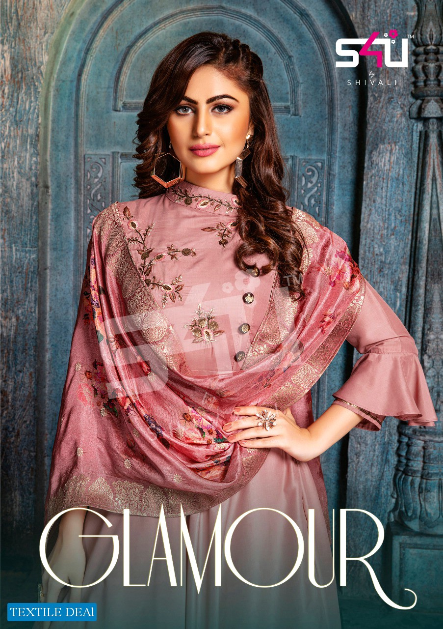 S4U PRESENT GLAMOUR EXCLUSIVE SILK LONG GOWN WITH BANARASI DOLA DUPATTA SHIVALI S4U