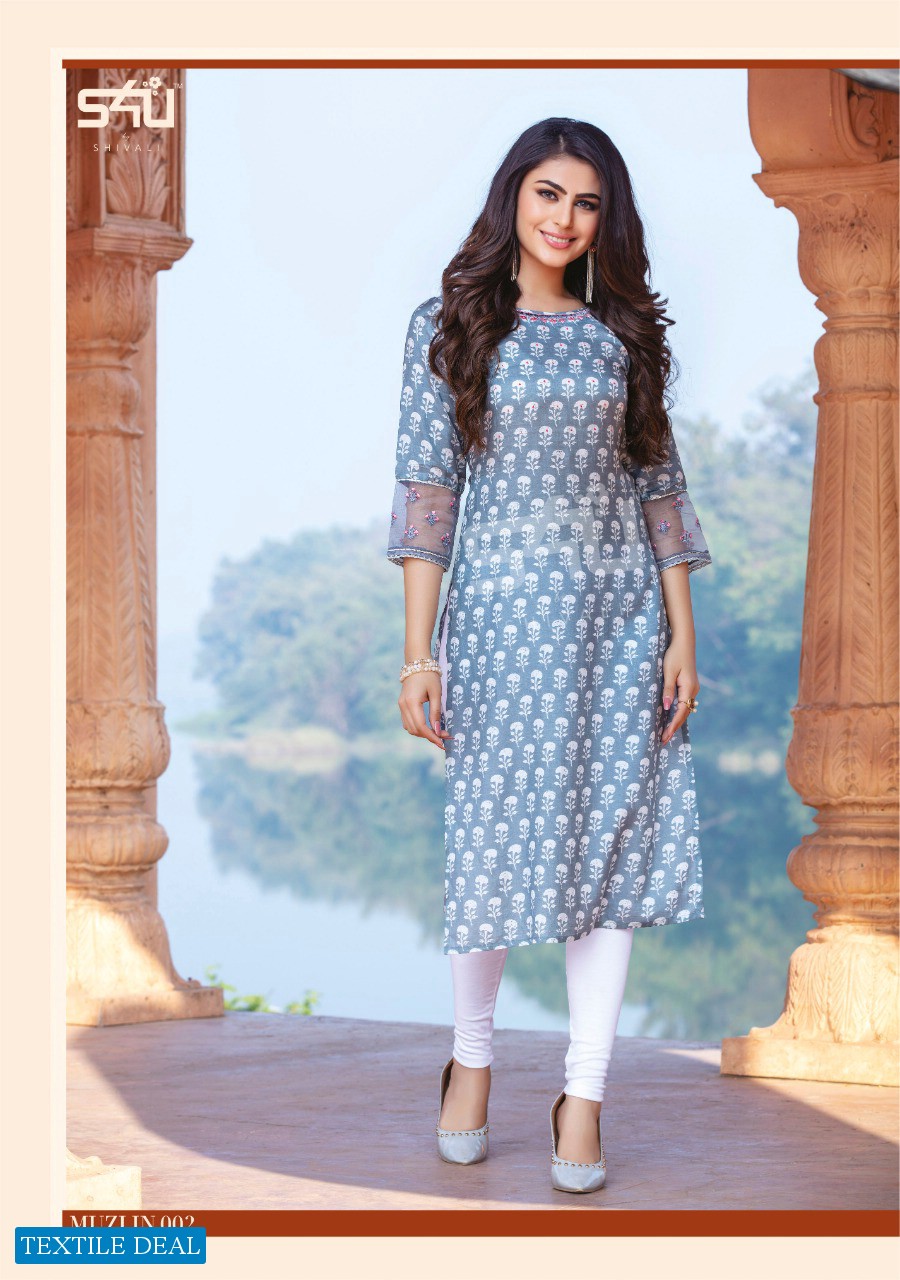 S4u Muzlin Wholesale Shopping Full Stitched Kurtis Collection