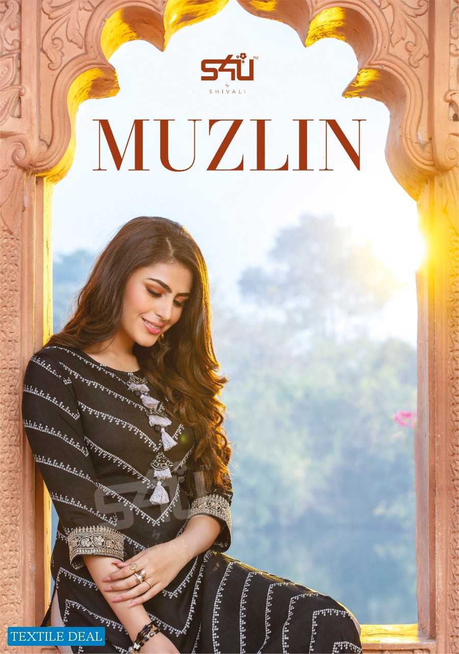 S4u Muzlin Wholesale Shopping Full Stitched Kurtis Collection