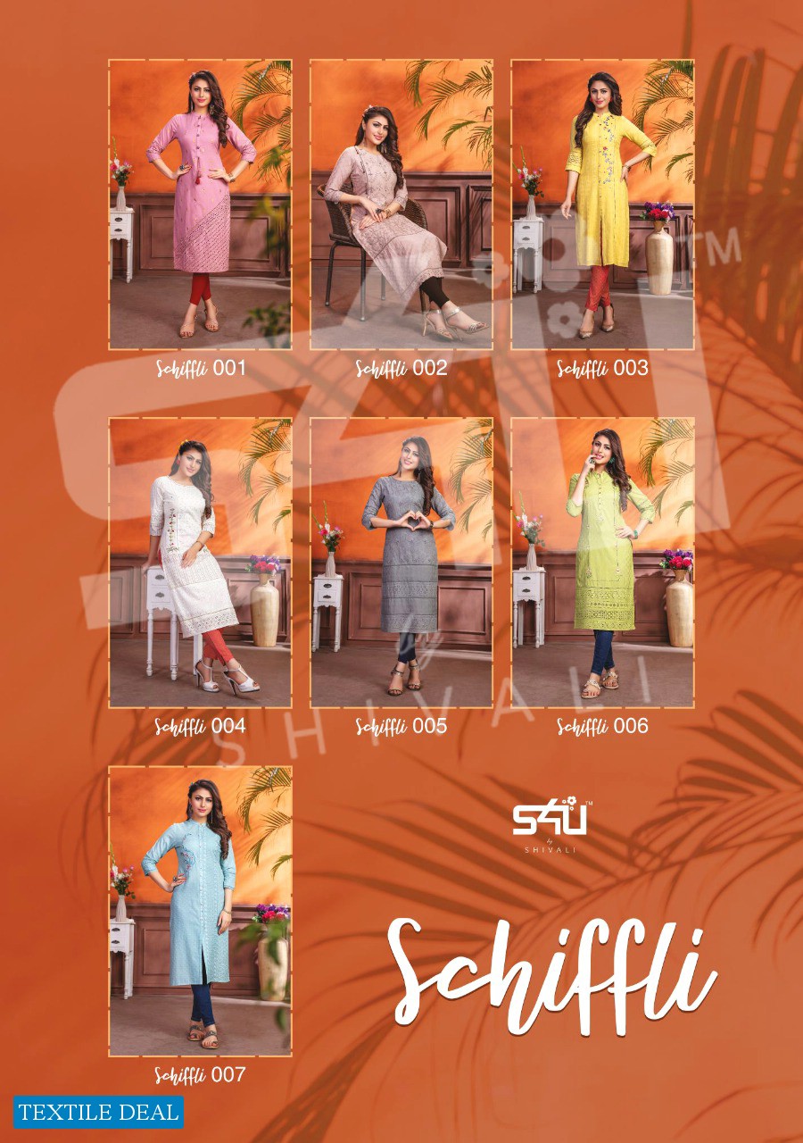 S4u Schiffli Wholesale Shopping Long Designer Kurtis