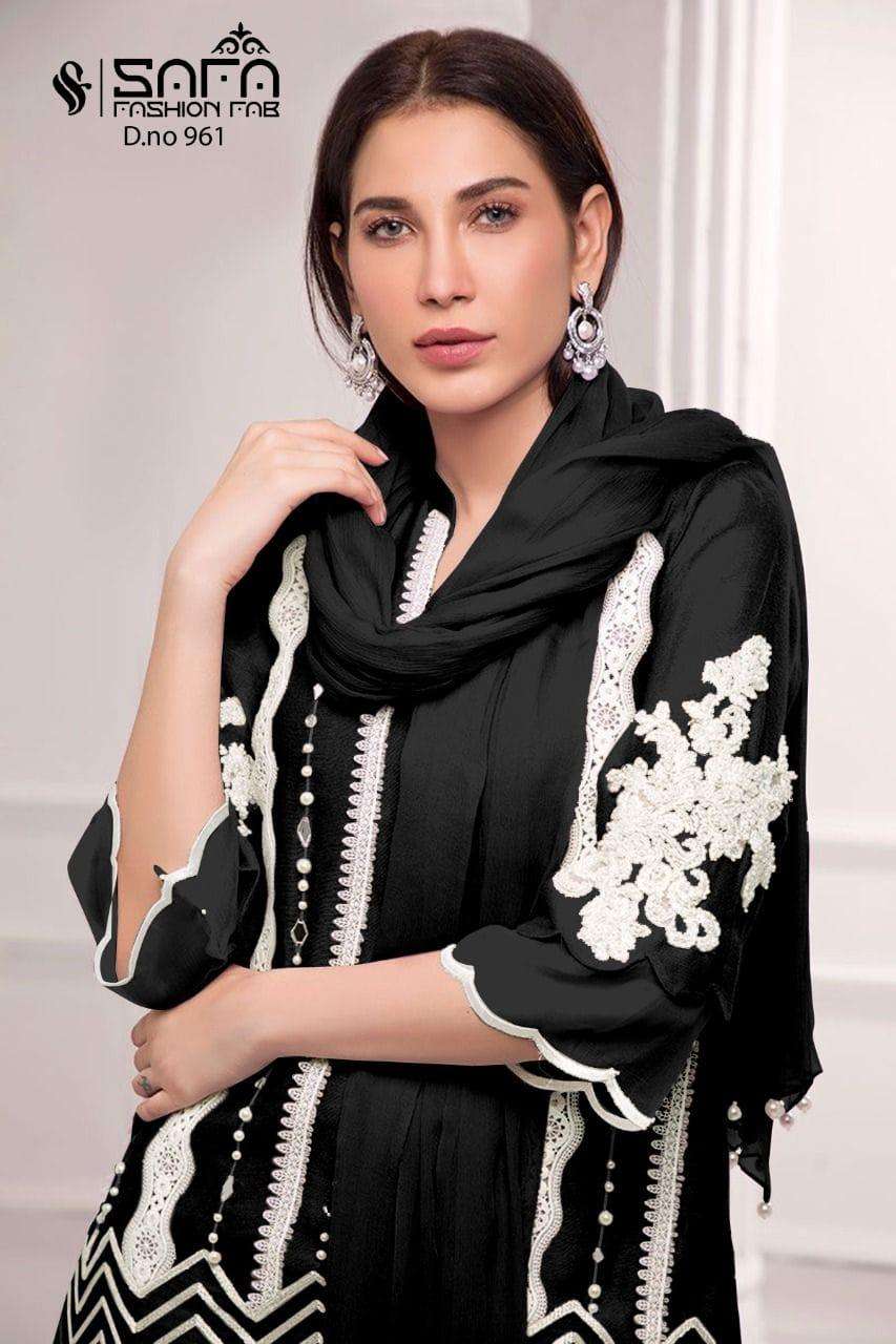 SAFA 961 DESIGNER TUNIC WITH PANT AND DUPATTA SET