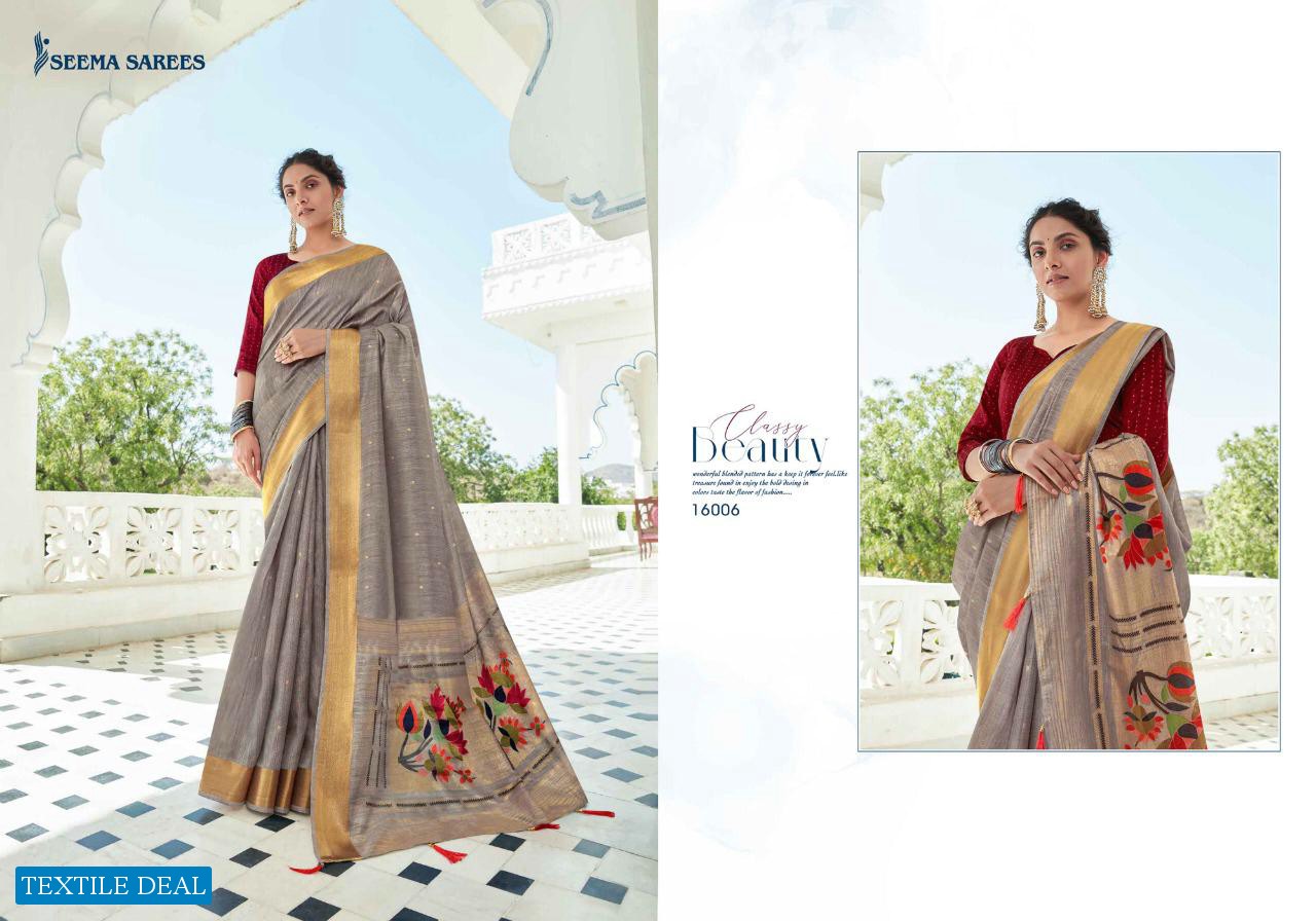 SAFARNAAMA VOL 3 BY SEEMA SAREE DESIGNER CRYSTAL FANCY SAREE CATALOGUE