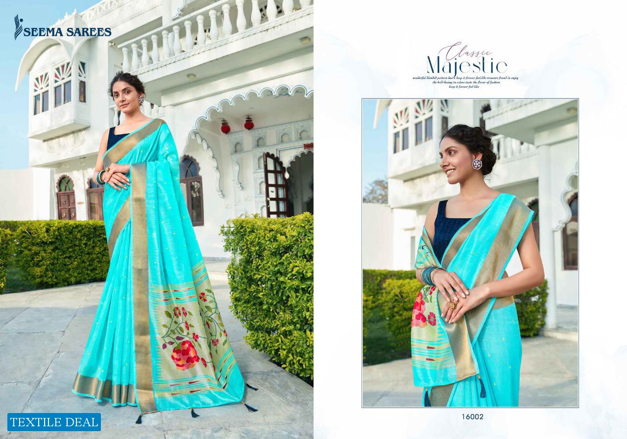 SAFARNAAMA VOL 3 BY SEEMA SAREE DESIGNER CRYSTAL FANCY SAREE CATALOGUE
