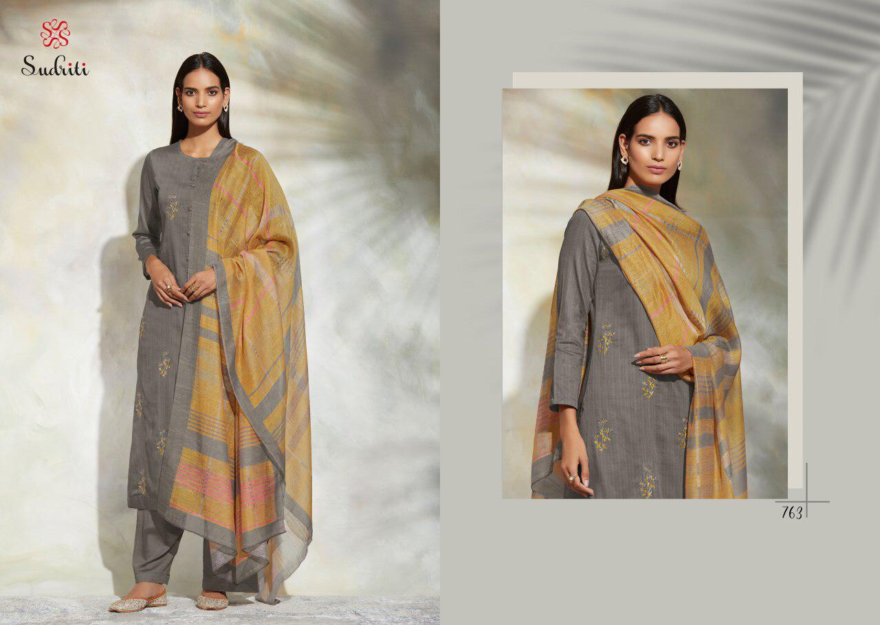 SAHIBA SUDRITI PRESENT GULRANG COTTON SATIN DIGITAL PRINT WITH EMBROIDERY SUIT EXPORTER