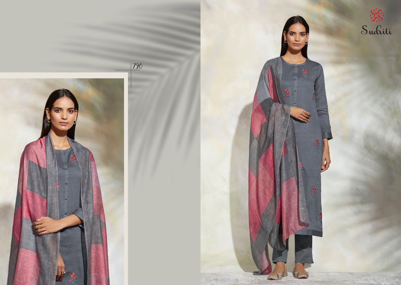 SAHIBA SUDRITI PRESENT GULRANG COTTON SATIN DIGITAL PRINT WITH EMBROIDERY SUIT EXPORTER