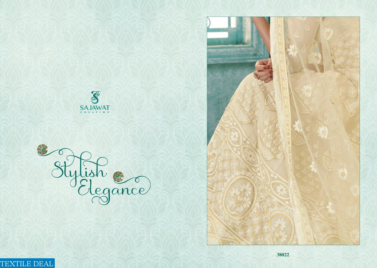 SAJAWAT CREATION BEGAM VOL 3 FOX GEORGETTE LONG STYLISH SUIT ONLINE