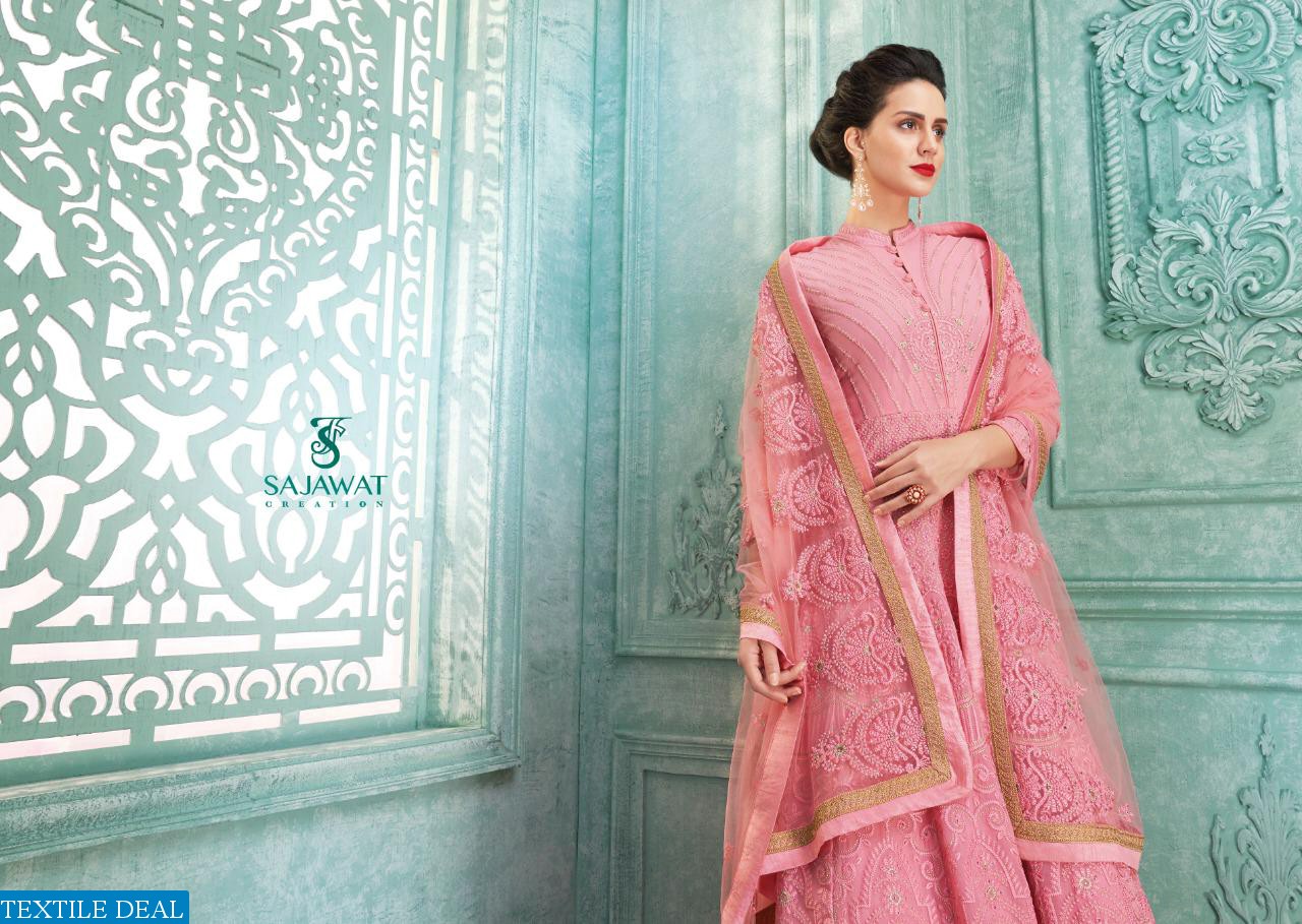 SAJAWAT CREATION BEGAM VOL 3 FOX GEORGETTE LONG STYLISH SUIT ONLINE