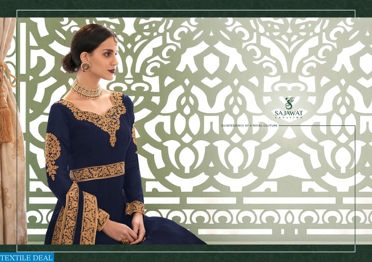 SAJAWAT CREATION SAAHO GEORGETTE LONG PARTY WEAR SALWAR SUIT DEALER
