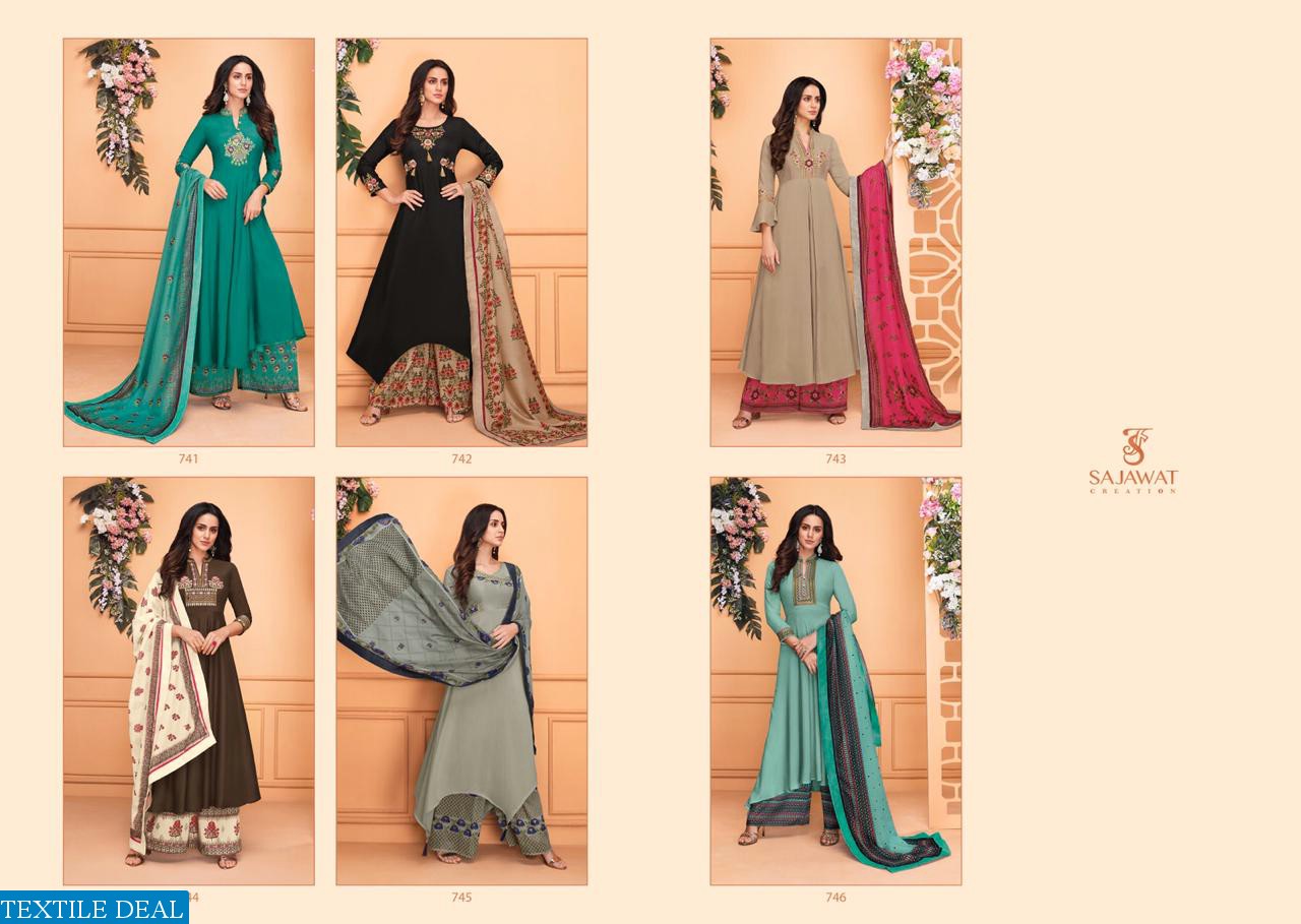 SAJAWAT SARTHI VOL 7 READYMADE DESIGNER SUITS WHOLESALER PRICE ONLINE